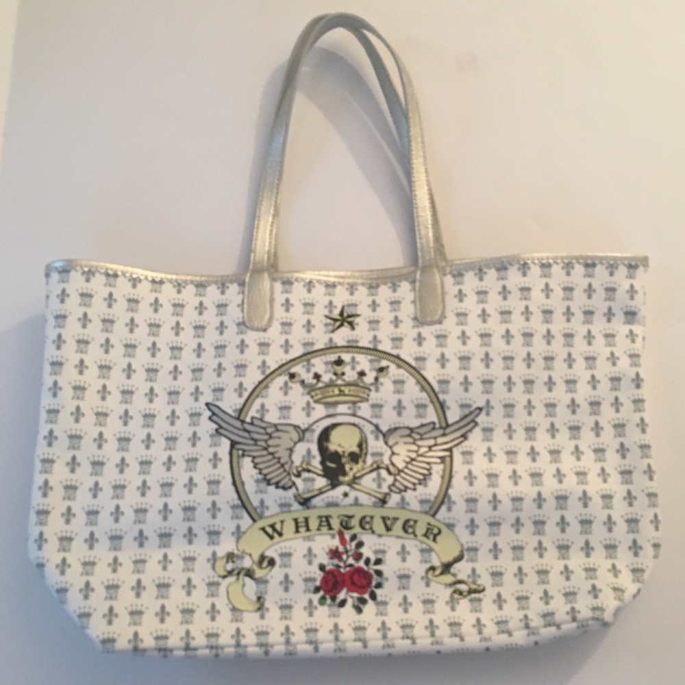 JKC /Skull “WHATEVER” Tote